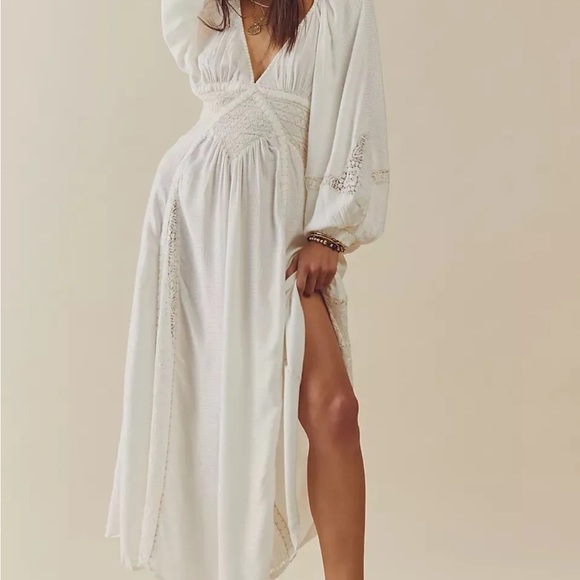 - Free People Southwest Lace Maxi Dress Size XL - Picture 2 of 12
